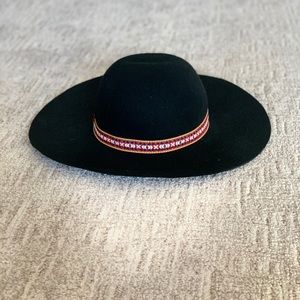 100% Wool wide brim hat